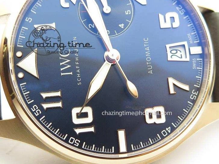 MIROTIME 1223 Big Pilot IW500909 RG ZF 1:1 Best Edition Le Petit Prince On Brown Leather Strap A Breathable 7293